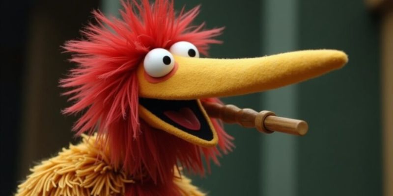 Muppet with Long Hooked Beak